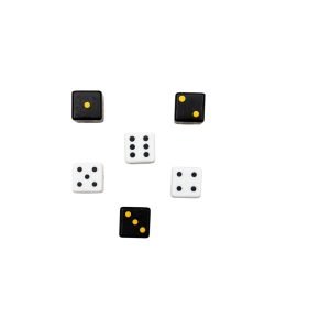 Opaque Dice Set (4) - 10 mm (2 White, 2 Black)