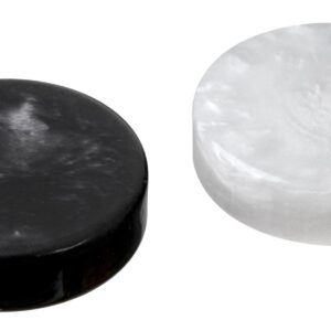 Backgammon Pieces + Dice Set - Black / White Contrast