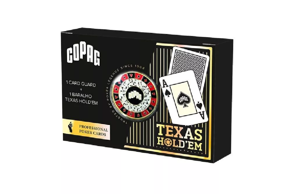 COPAG Texas Hold’Em Poker – Double Deck & Card Guard Set