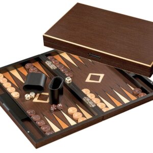 Ebony Style Inlay Backgammon Set Large
