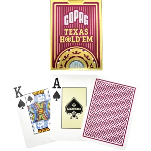 COPAG Texas Hold'Em Poker - Jumbo Index Cards - Red/Blue