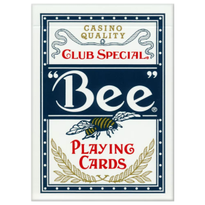 Bee Poker Size Standard Index Professional Cards - Red/Blue