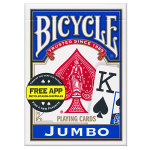 BICYCLE Wide Size Jumbo Index Playing Cards - Red/Blue