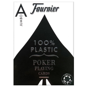Fournier No. 2800 Jumbo Index Poker Cards - Blue/Red