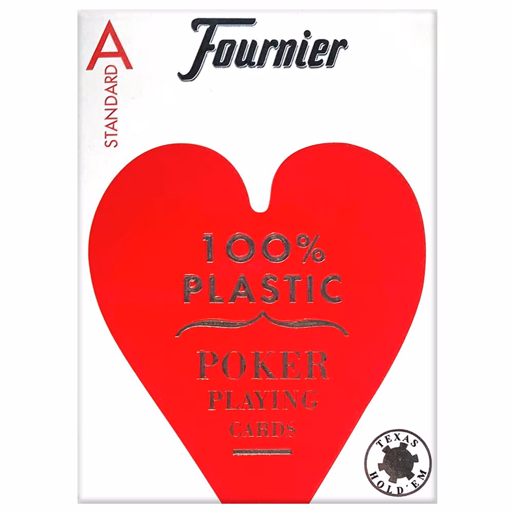 Fournier No. 2800 standard index red playing cards