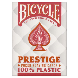 BICYCLE Prestige 100% Plastic Playing Cards - Red/Blue