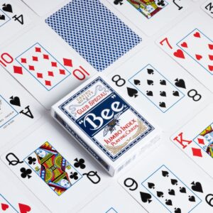 Bee Poker Jumbo Index Professional playing cards blue print