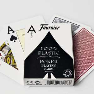 Fournier No. 2800 Jumbo Index plastic playing cards blue