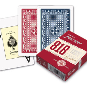Fournier No. 818 Jumbo Index playing cards red detail