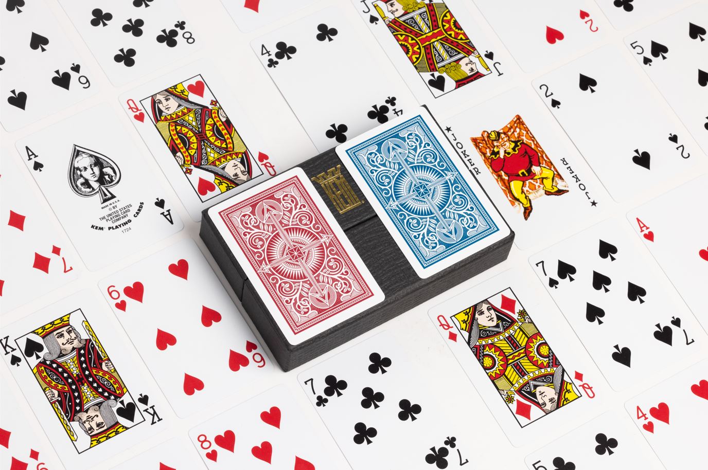 KEM Arrow Narrow Standard Index Red & Blue Set Detail