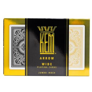 KEM Arrow Wide Jumbo Index Gold & Black Set