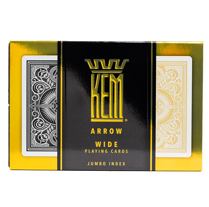 KEM Arrow Wide Jumbo Index Gold & Black Set