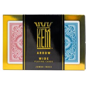 KEM Arrow Wide Jumbo Index Red & Blue Set