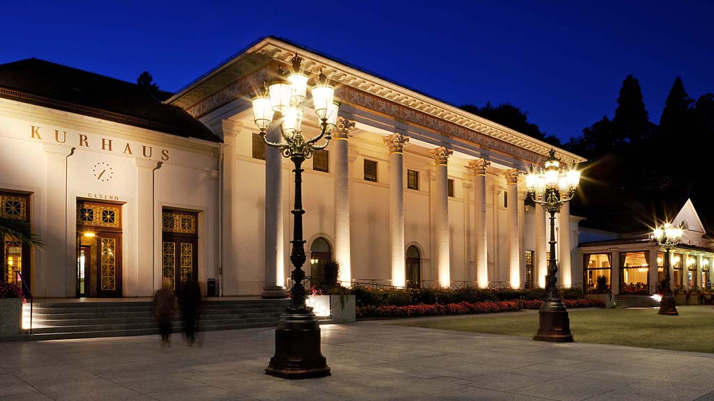 Casino Baden-Baden entrance at the Kurhaus in Baden-Baden, Germany