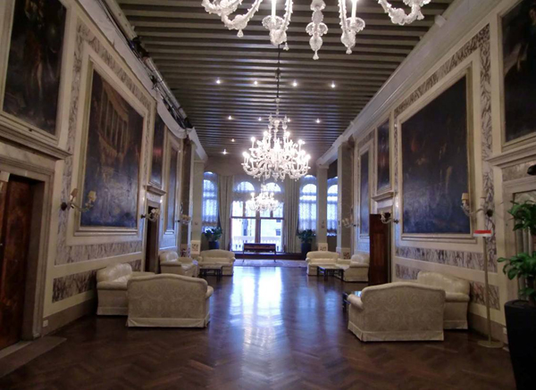 Historic interior of Casinò di Venezia with ornate décor