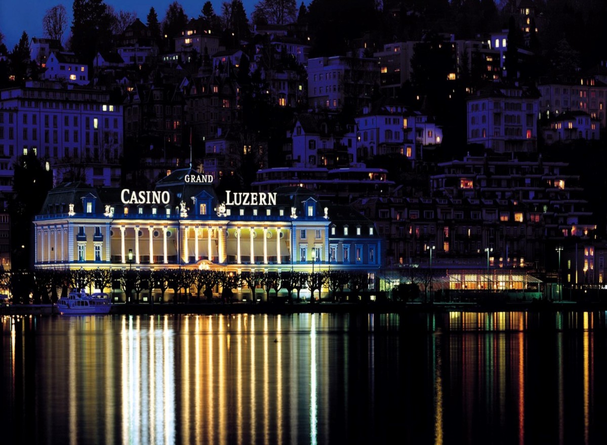 Grand Casino Luzern on the lakeside in Lucerne, Switzerland