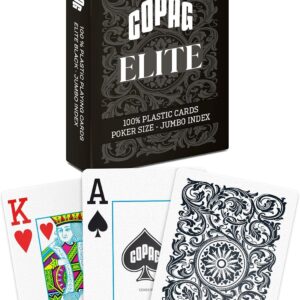 COPAG Elite Jumbo Index playing cards black