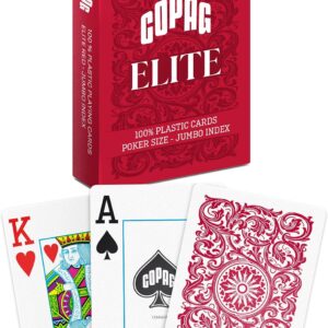 COPAG Elite Jumbo Index playing cards red
