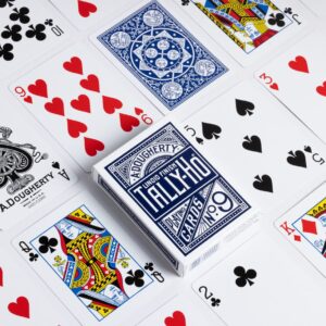 Tally-Ho Standard Index Fan playing cards blue
