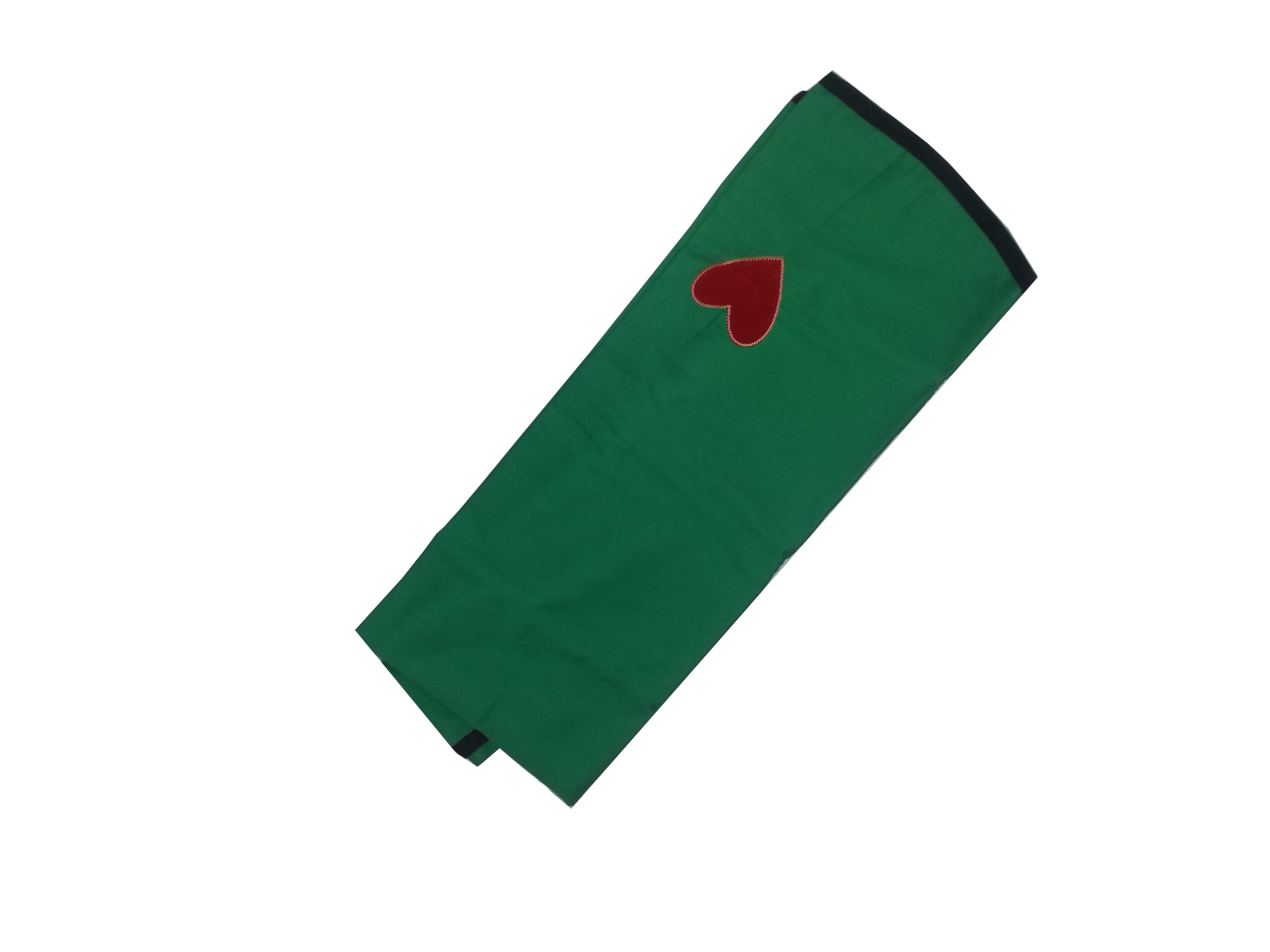 Foldable green cotton card table cloth for home game nights