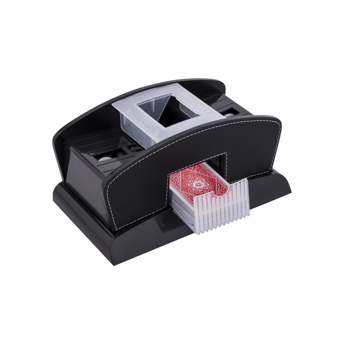 Compact automatic card shuffler for game nights