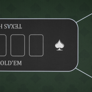 Close-up of green poker mat 120 × 60 cm playing surface