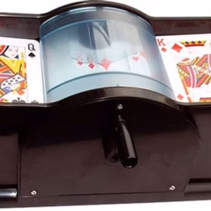 Manual playing card shuffler for home games