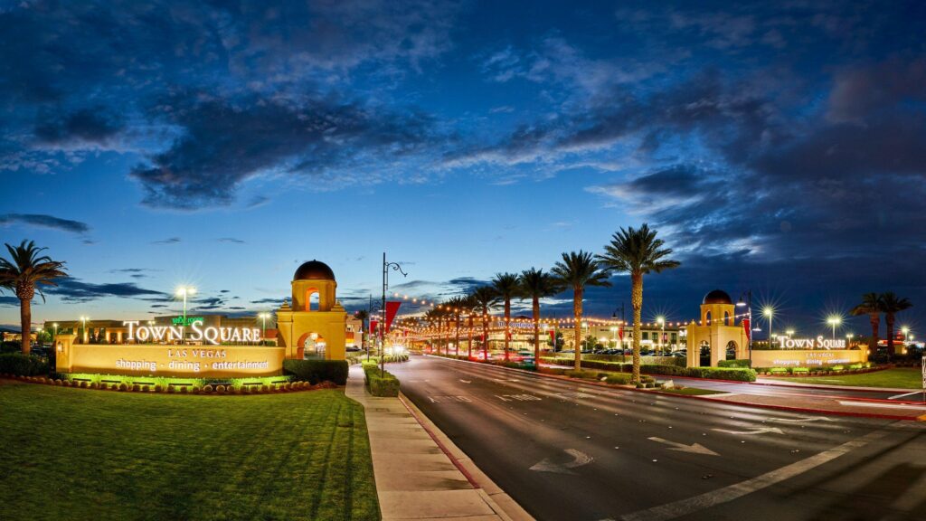 Town square in Las Vegas